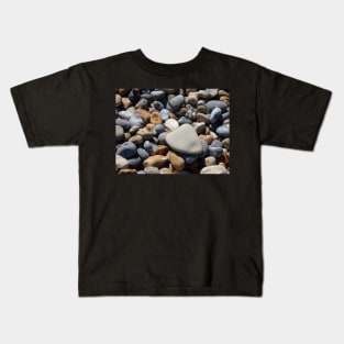 Pebbles on the beach Kids T-Shirt